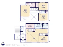 【千葉県/船橋市金杉】船橋市金杉8丁目 新築一戸建て 間取り図