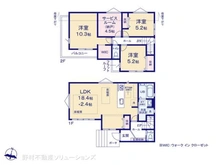 【千葉県/船橋市西習志野】船橋市西習志野2丁目 新築一戸建て 間取り図