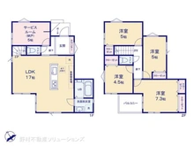 【千葉県/船橋市夏見台】船橋市夏見台3丁目 新築一戸建て 間取り図