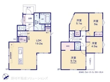 【千葉県/船橋市夏見台】船橋市夏見台3丁目 新築一戸建て 間取り図