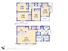 【千葉県/船橋市南三咲】船橋市南三咲1丁目 新築一戸建て 間取り図