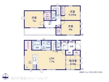 【千葉県/船橋市二和西】船橋市二和西2丁目 新築一戸建て 間取り図