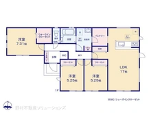 【千葉県/船橋市二和西】船橋市二和西2丁目 新築一戸建て 間取り図