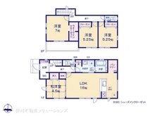 【千葉県/船橋市二和西】船橋市二和西2丁目 新築一戸建て 間取り図