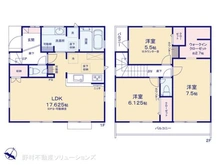 【千葉県/船橋市高野台】船橋市高野台1丁目 新築一戸建て 間取り図