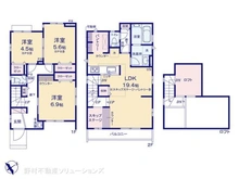 【千葉県/船橋市芝山】船橋市芝山7丁目 新築一戸建て 間取り図