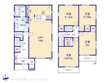 【千葉県/船橋市二和東】船橋市二和東6丁目 新築一戸建て 間取り図