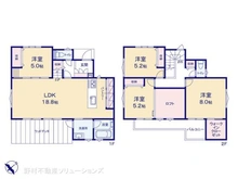 【千葉県/船橋市田喜野井】船橋市田喜野井2丁目 新築一戸建て 間取り図