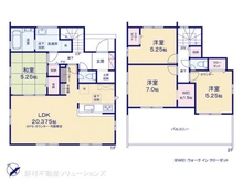 【千葉県/船橋市高根台】船橋市高根台4丁目 新築一戸建て 間取り図