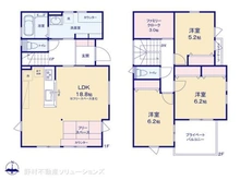 【千葉県/船橋市二和西】船橋市二和西2丁目 新築一戸建て 間取り図