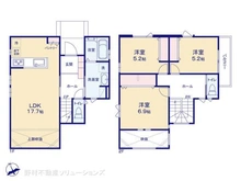 【千葉県/船橋市田喜野井】船橋市田喜野井5丁目 中古一戸建て 間取り図