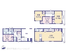 【千葉県/船橋市市場】船橋市市場4丁目 新築一戸建て 間取り図