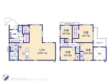 【千葉県/船橋市前原東】船橋市前原東4丁目 新築一戸建て 間取り図