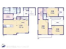 【千葉県/船橋市芝山】船橋市芝山6丁目 新築一戸建て 間取り図