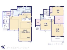 【千葉県/船橋市飯山満町】船橋市飯山満町3丁目 新築一戸建て 間取り図