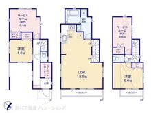 【千葉県/船橋市前原西】船橋市前原西8丁目 新築一戸建て 間取り図