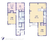 【千葉県/船橋市前原西】船橋市前原西8丁目 新築一戸建て 間取り図