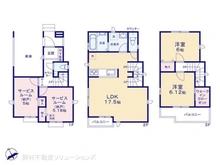 【千葉県/船橋市北本町】船橋市北本町2丁目 新築一戸建て 間取り図