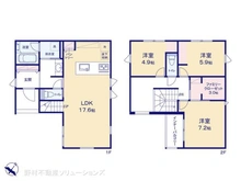 【千葉県/船橋市前原西】船橋市前原西8丁目 新築一戸建て 間取り図