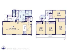 【千葉県/船橋市芝山】船橋市芝山5丁目 新築一戸建て 間取り図