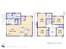 【千葉県/船橋市高根台】船橋市高根台4丁目 新築一戸建て 間取り図