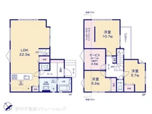 【千葉県/船橋市高根台】船橋市高根台6丁目 新築一戸建て 間取り図