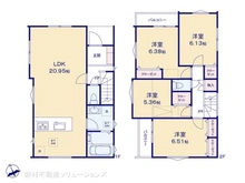 【千葉県/船橋市三山】船橋市三山5丁目 新築一戸建て 間取り図