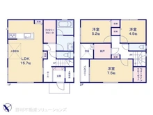 【千葉県/船橋市咲が丘】船橋市咲が丘3丁目 新築一戸建て 間取り図