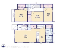 【千葉県/船橋市芝山】船橋市芝山7丁目 新築一戸建て 間取り図