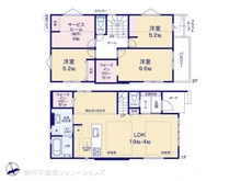 【千葉県/船橋市夏見】船橋市夏見4丁目 新築一戸建て 間取り図