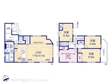 【千葉県/船橋市夏見】船橋市夏見4丁目 新築一戸建て 間取り図