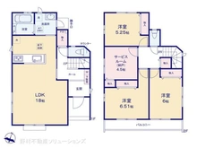 【千葉県/船橋市西習志野】船橋市西習志野3丁目 新築一戸建て 間取り図
