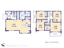 【千葉県/船橋市高根台】船橋市高根台7丁目 新築一戸建て 間取り図