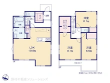 【千葉県/船橋市田喜野井】船橋市田喜野井4丁目 新築一戸建て 間取り図
