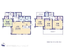 【千葉県/船橋市田喜野井】船橋市田喜野井2丁目 新築一戸建て 間取り図
