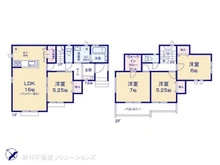 【千葉県/船橋市飯山満町】船橋市飯山満町3丁目 新築一戸建て 間取り図