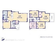 【千葉県/船橋市田喜野井】船橋市田喜野井4丁目 新築一戸建て 間取り図