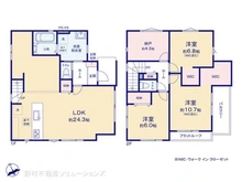 【千葉県/船橋市田喜野井】船橋市田喜野井4丁目 新築一戸建て 間取り図