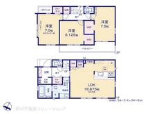 【千葉県/船橋市芝山】船橋市芝山5丁目 新築一戸建て 間取り図