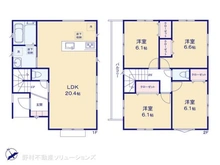 【千葉県/船橋市宮本】船橋市宮本7丁目 新築一戸建て 間取り図