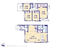 【千葉県/船橋市習志野台】船橋市習志野台1丁目 新築一戸建て 間取り図