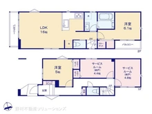 【千葉県/船橋市栄町】船橋市栄町1丁目 新築一戸建て 間取り図