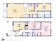 【千葉県/船橋市栄町】船橋市栄町1丁目 新築一戸建て 間取り図