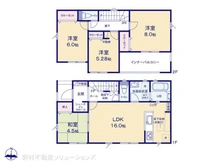【千葉県/船橋市二和西】船橋市二和西5丁目 新築一戸建て 間取り図