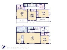 【千葉県/船橋市咲が丘】船橋市咲が丘3丁目 新築一戸建て 間取り図