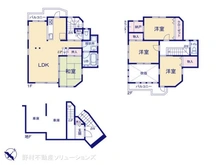 【千葉県/船橋市田喜野井】船橋市田喜野井5丁目 中古一戸建て 間取り図