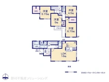 【千葉県/船橋市薬円台】船橋市薬円台3丁目 新築一戸建て 間取り図