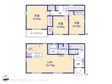 【千葉県/船橋市芝山】船橋市芝山6丁目 新築一戸建て 間取り図