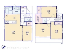 【千葉県/船橋市松が丘】船橋市松が丘1丁目 新築一戸建て 間取り図