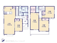 【千葉県/船橋市松が丘】船橋市松が丘1丁目 新築一戸建て 間取り図